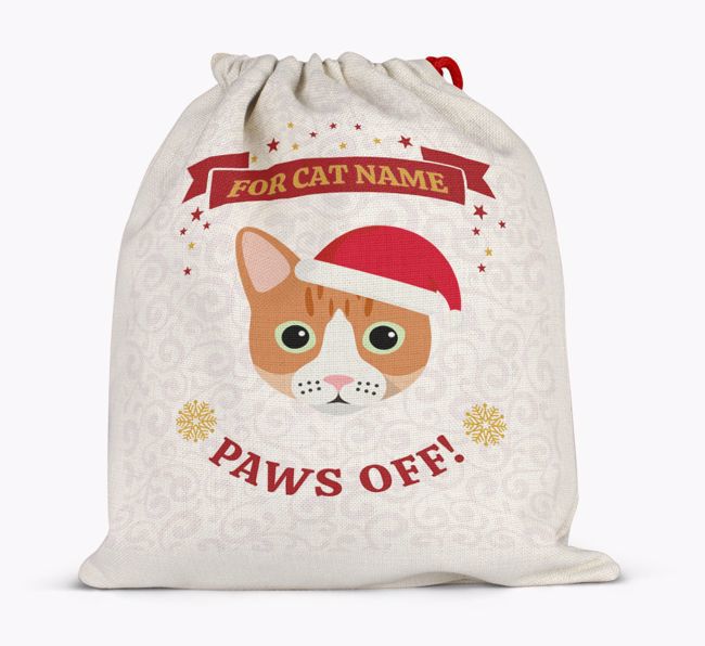 'Paws Off' - Personalized {breedFullName} Santa Sack